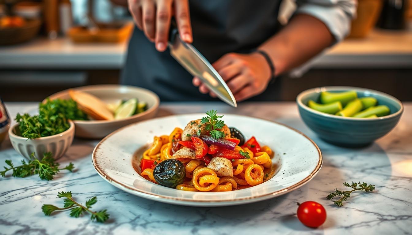 Freshly baked homemade cake in a kitchen setting