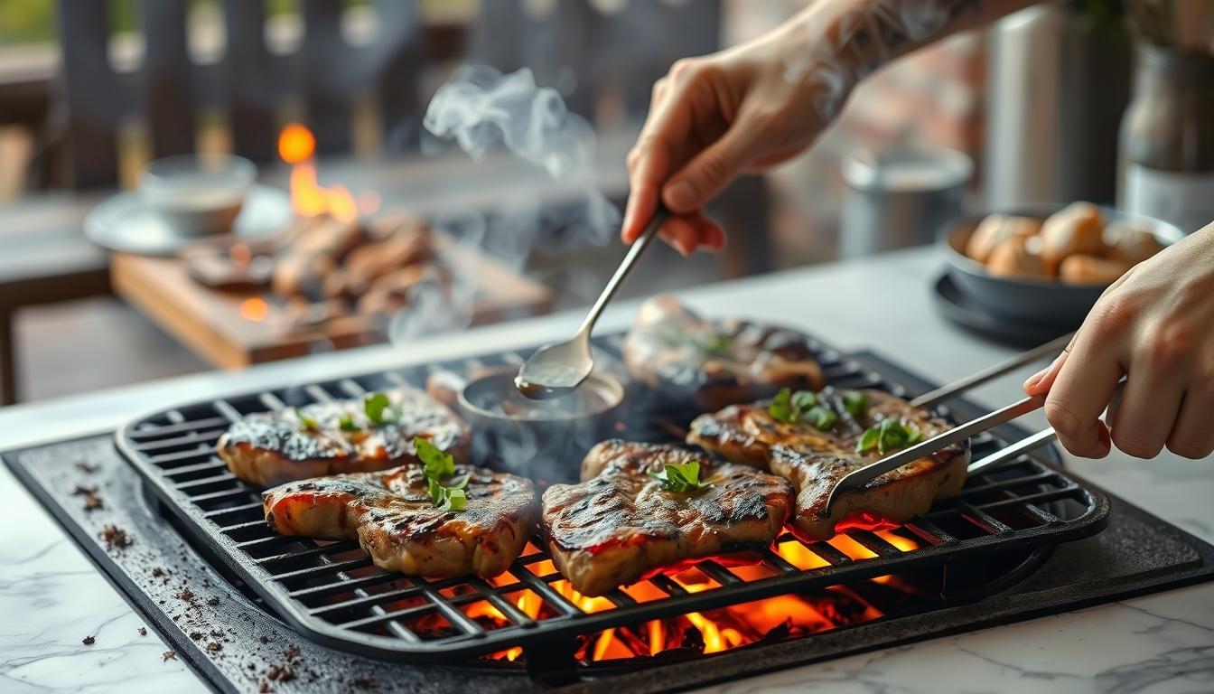 Fresh seasonal ingredients arranged for home cooking
