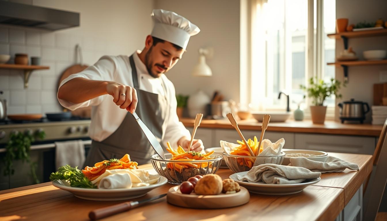 Ingredients prepared for a fast weeknight meal